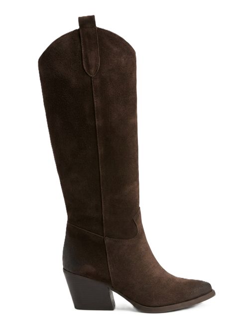 stivali texani - vitello scamosciato P.a.r.o.s.h. | D060144TAMSHOE086 TESTA DI MORO